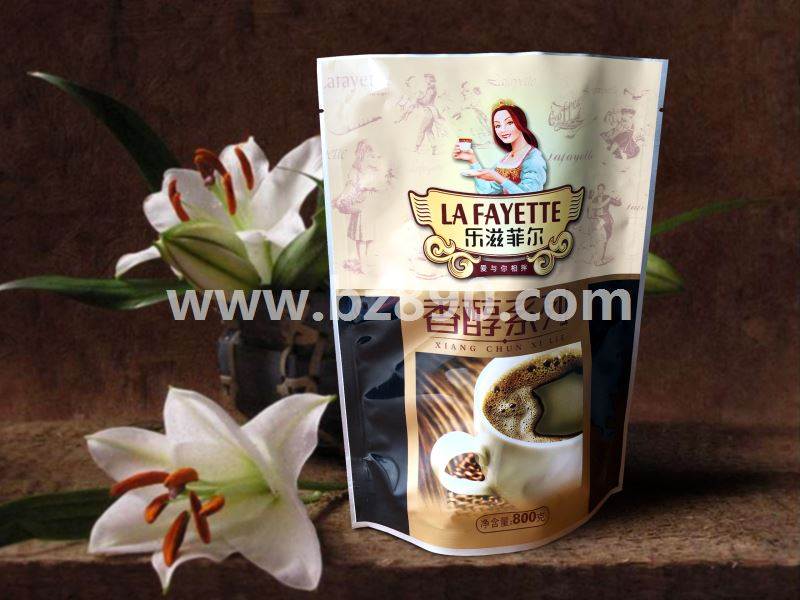 Manufacturer printed customized coffee bean powder outer packaging bag color printing logo